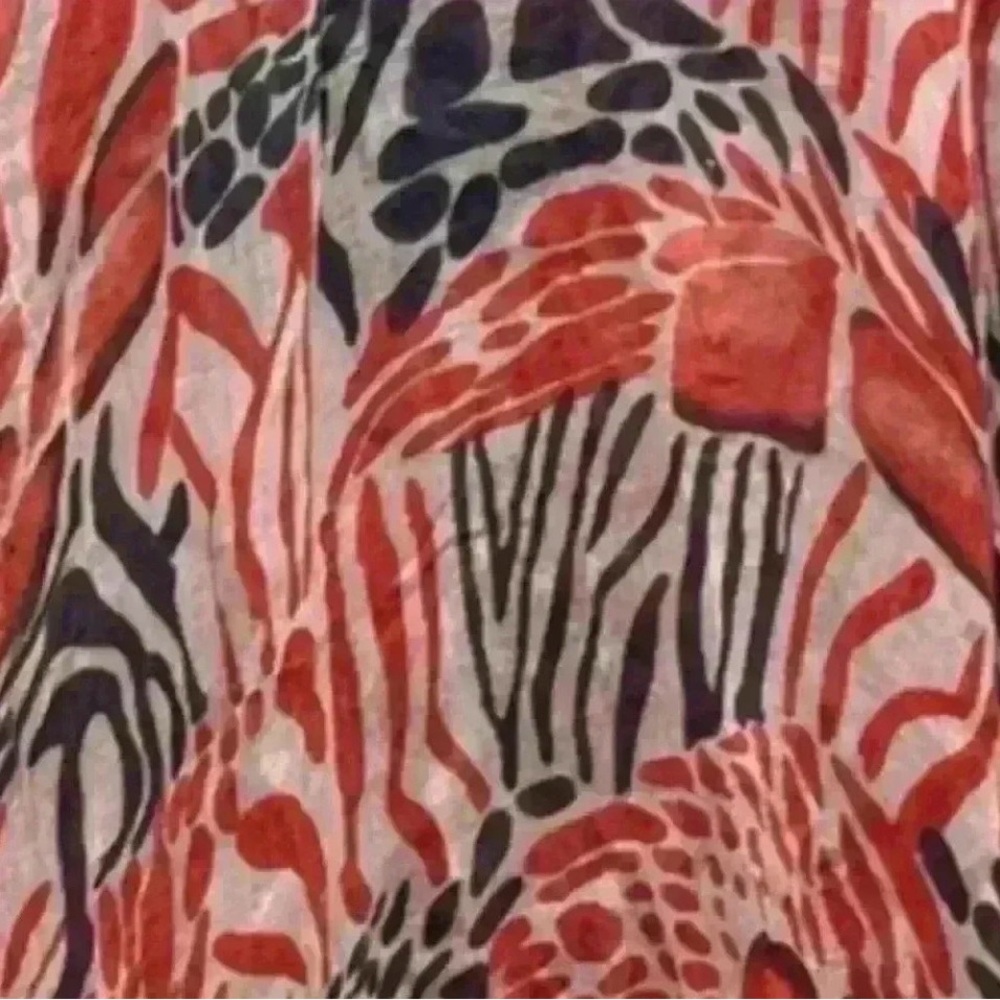 Stylish Pink Patterned Scarf - Picture 3 of 9